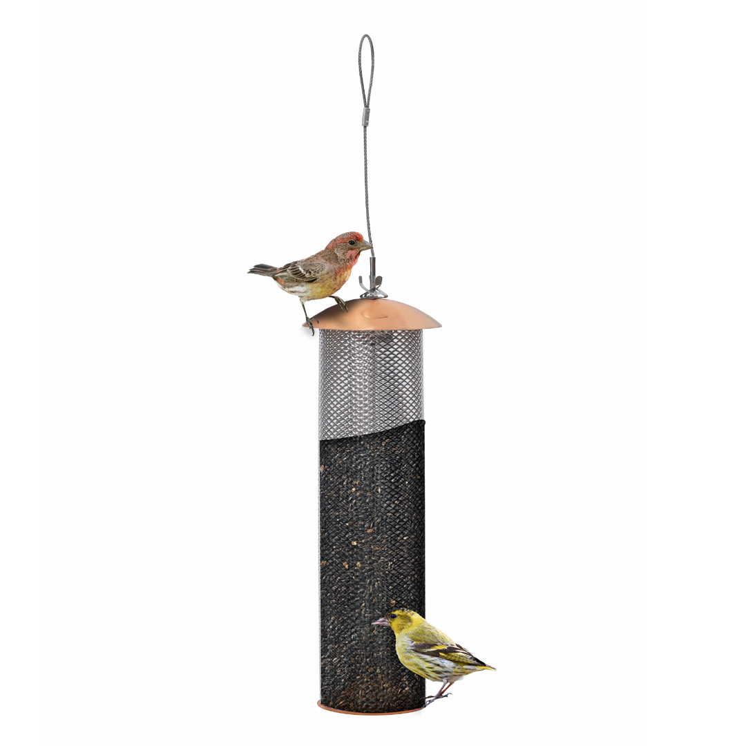 Copper Mesh Tube Feeder for Finches Small