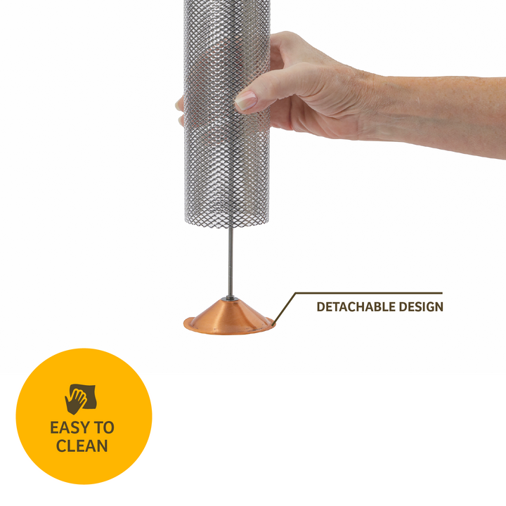 Copper Mesh Tube Feeder for Finches Small - Birds Choice