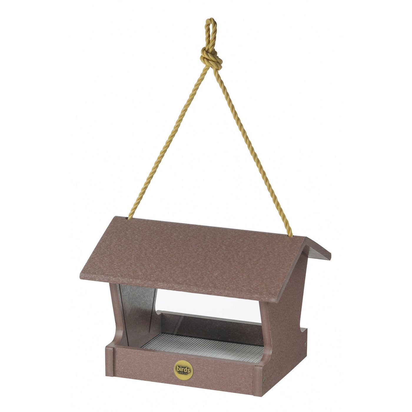 Medium Hopper Bird Feeder in Cinnamon Recycled Plastic - Birds Choice