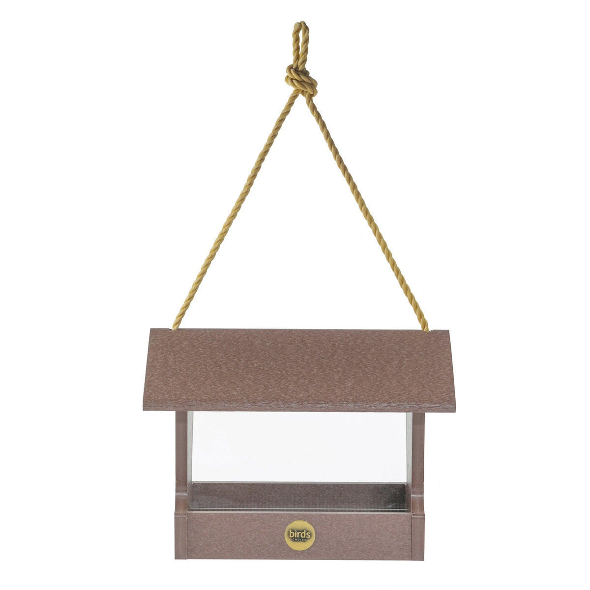 Medium Hopper Bird Feeder in Cinnamon Recycled Plastic - Birds Choice