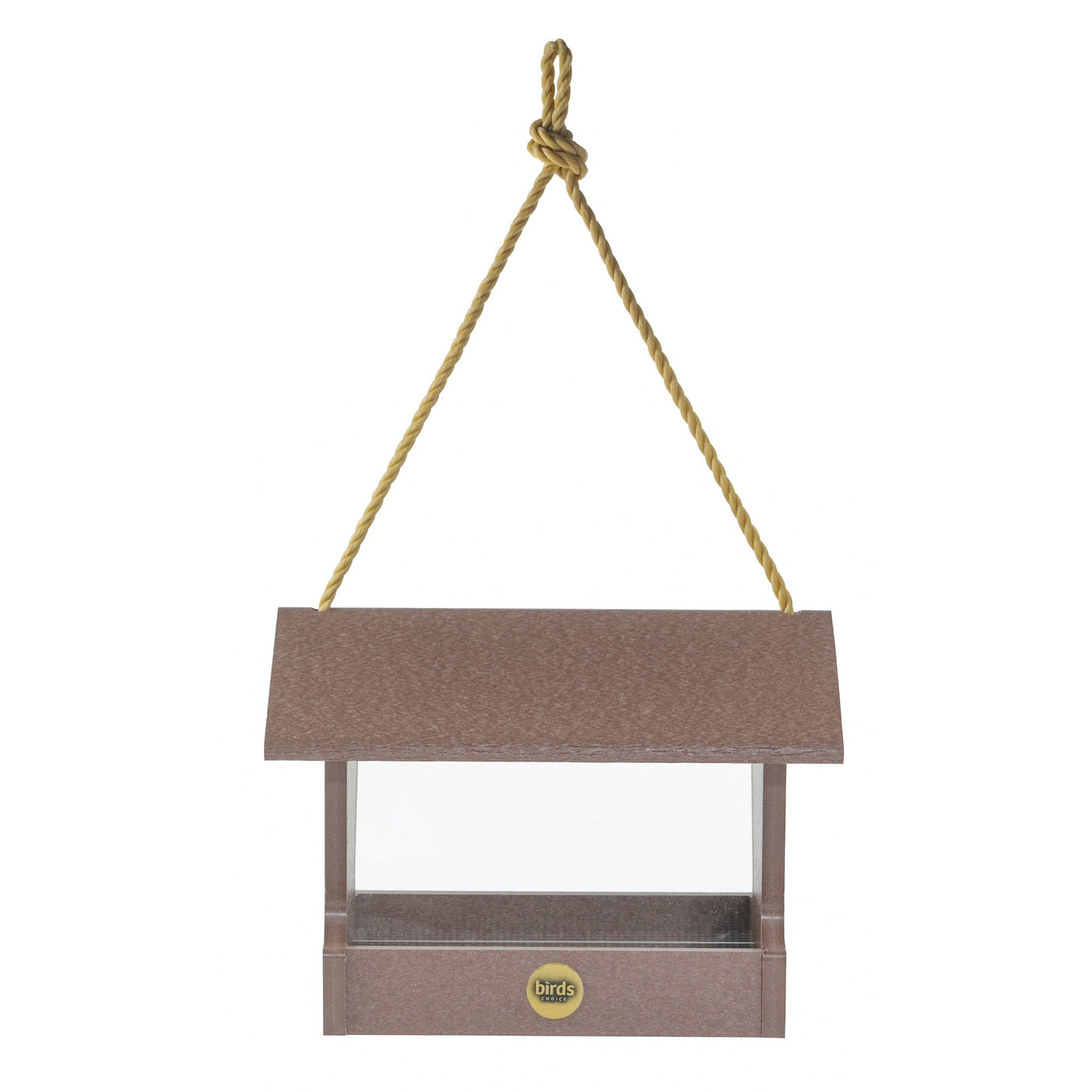 Medium Hopper Bird Feeder in Cinnamon Recycled Plastic - Birds Choice