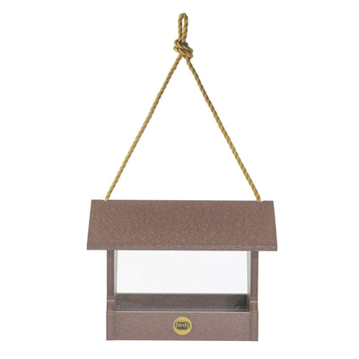 Medium Hopper Bird Feeder in Cinnamon Recycled Plastic - Birds Choice