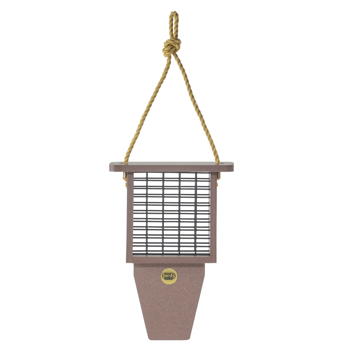 Suet Feeder with Tail Prop in Cinnamon - Birds Choice