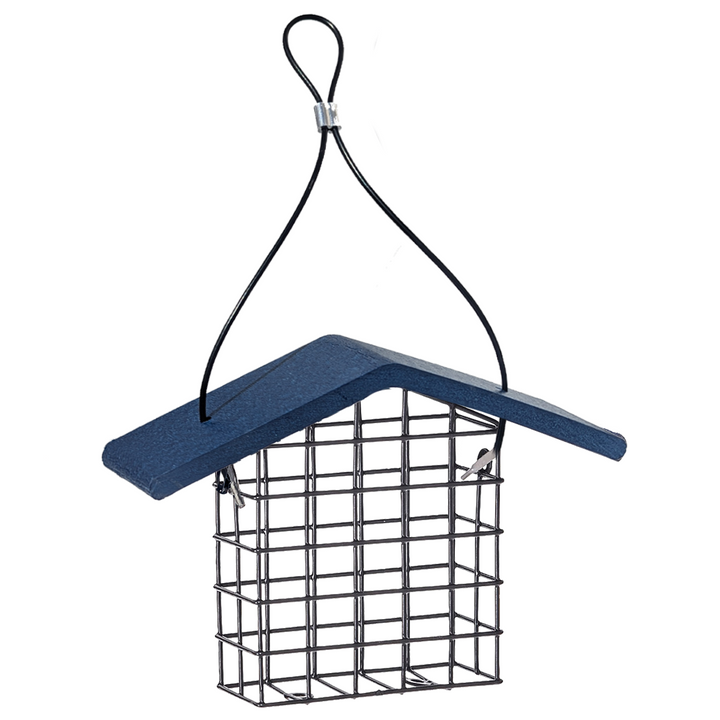Single Suet Feeder with Recycled Patriot Roof - Birds Choice