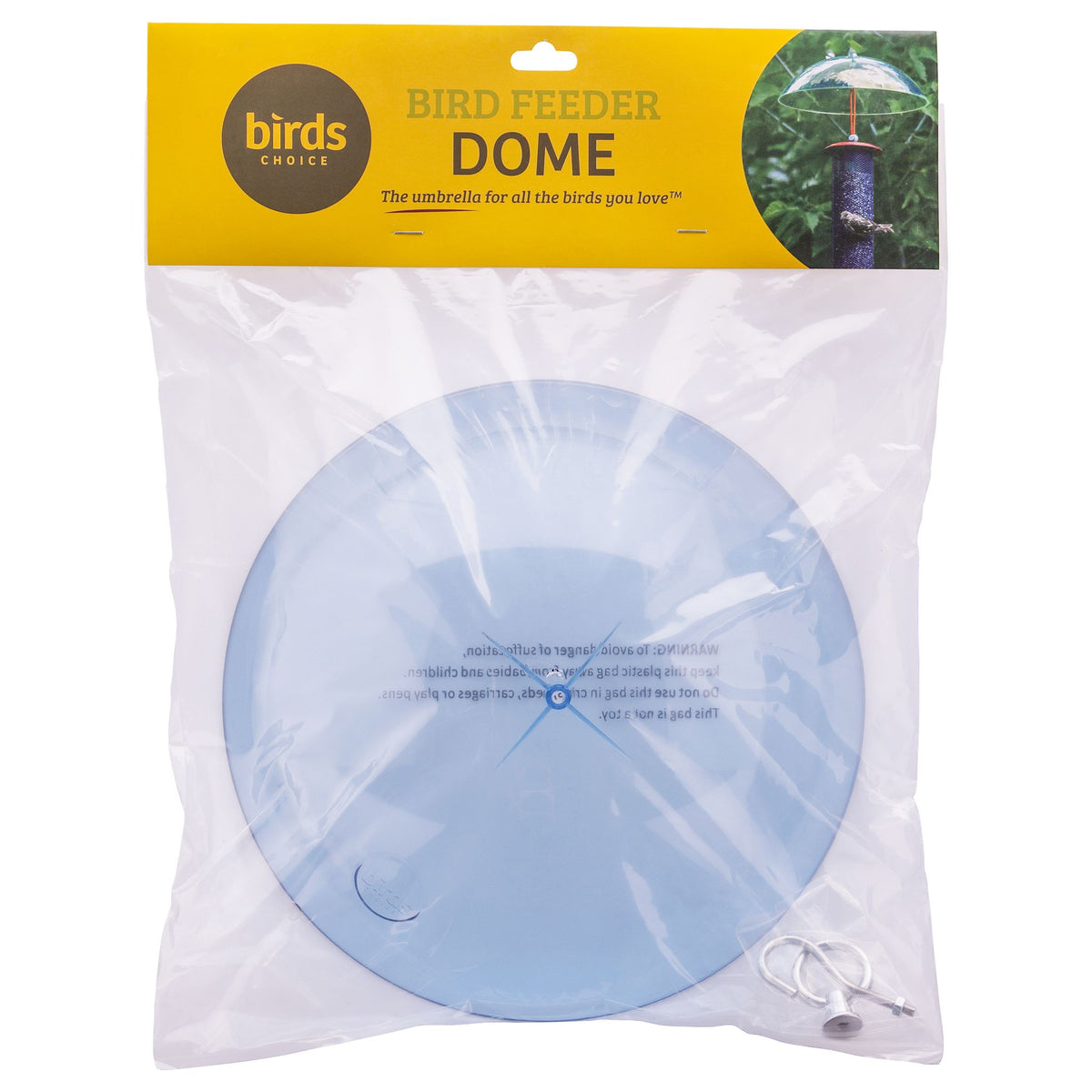 Protective Cover for Hanging Bird Feeder in Blue - Birds Choice