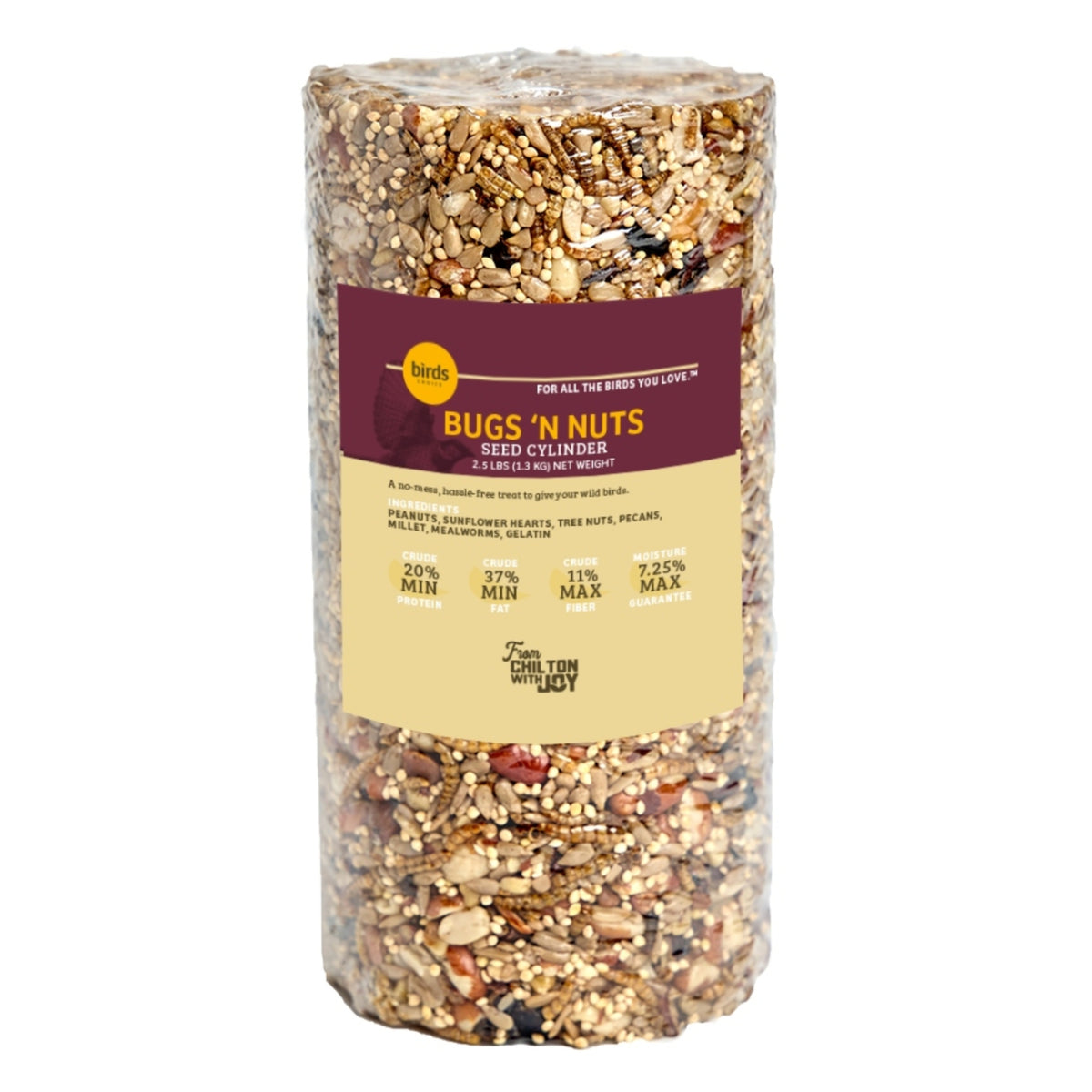 Bugs &amp; Nuts Seed Cylinder - Small - Birds Choice