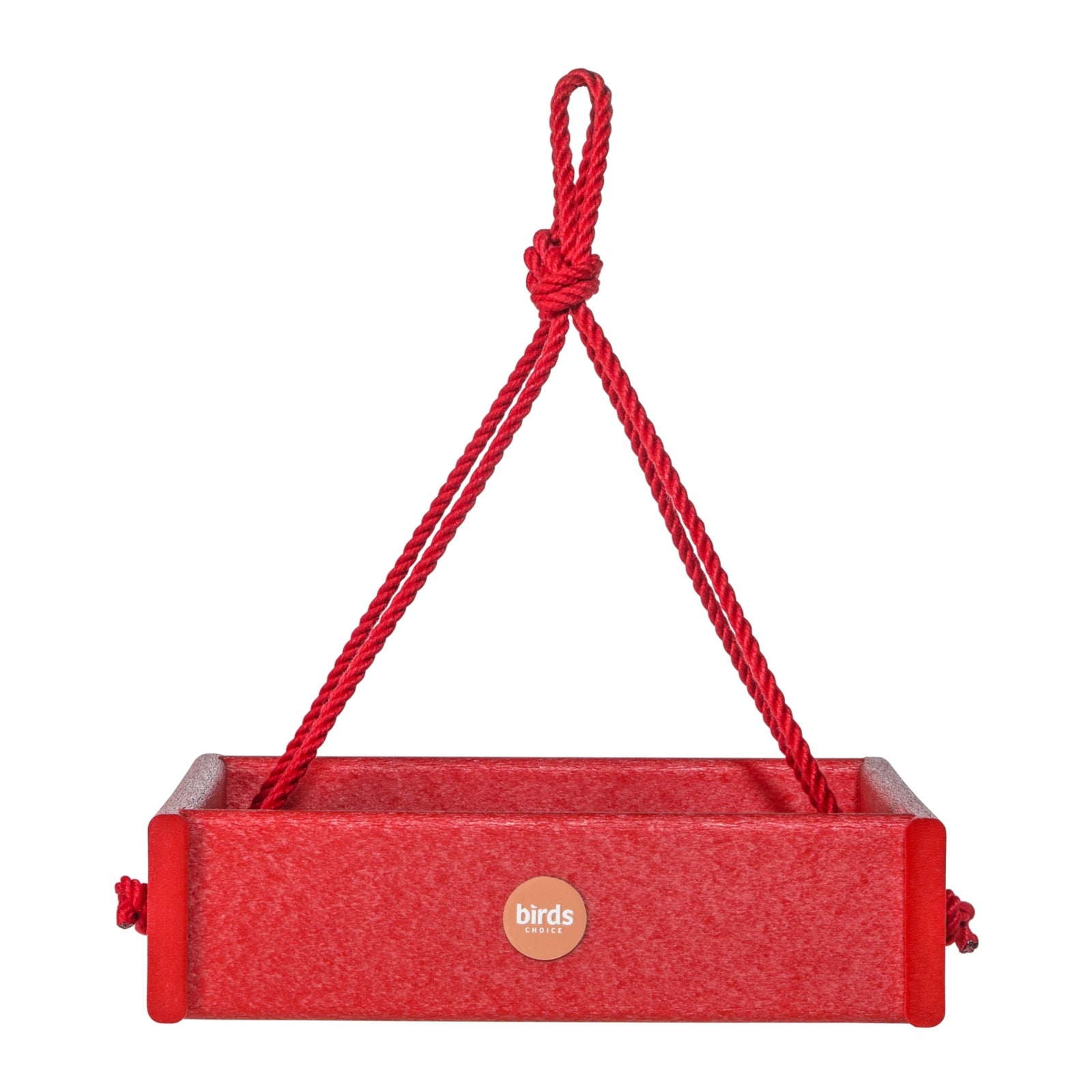 Hanging Tray Bird Feeder Color Pop Collection in Red Recycled Plastic - Birds Choice