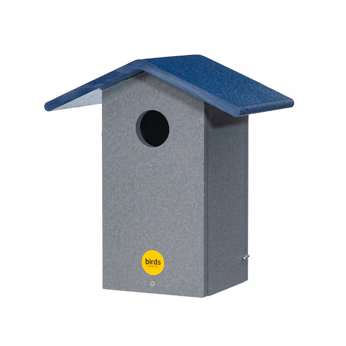 Bluebird House in Gray and Blue Recycled Plastic - Birds Choice
