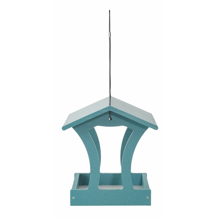 Fly-Thru Bird Feeder in Blue Recycled Plastic - Birds Choice