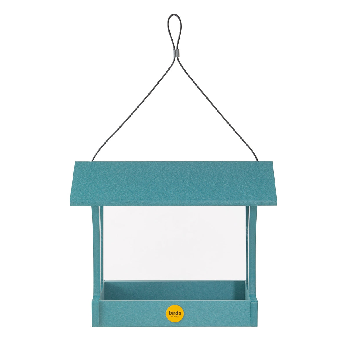 Fly-Thru Bird Feeder in Blue Recycled Plastic - Birds Choice