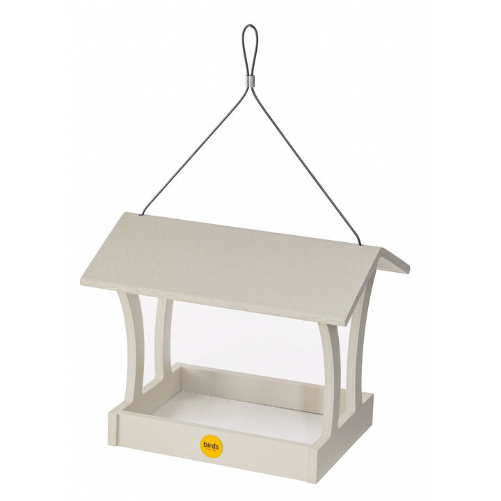 Fly-Thru Bird Feeder in Sea Salt Recycled Plastic - Birds Choice