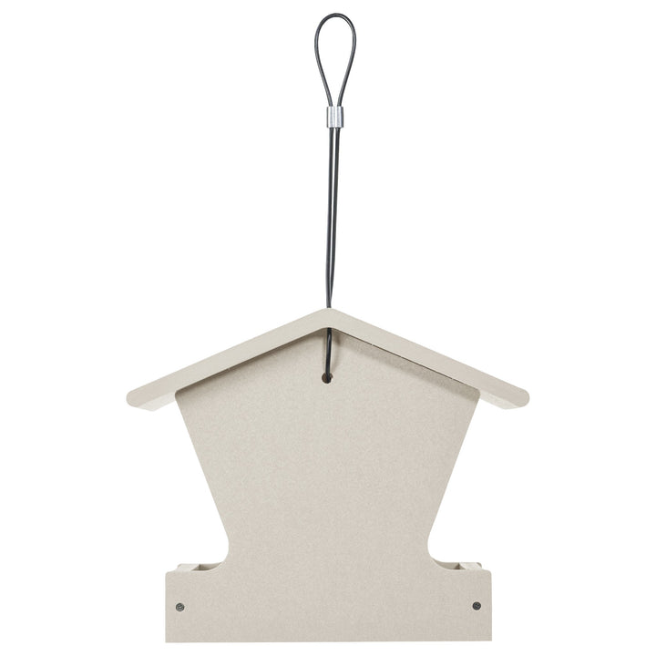 Small Hopper Bird Feeder in Sea Salt Recycled Plastic - Birds Choice