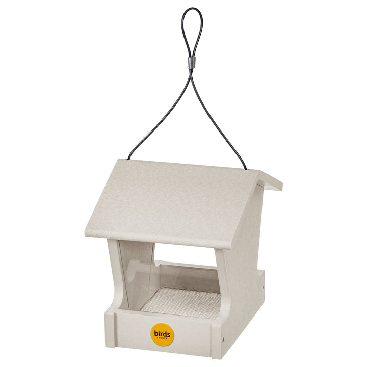 Small Hopper Bird Feeder in Sea Salt Recycled Plastic - Birds Choice