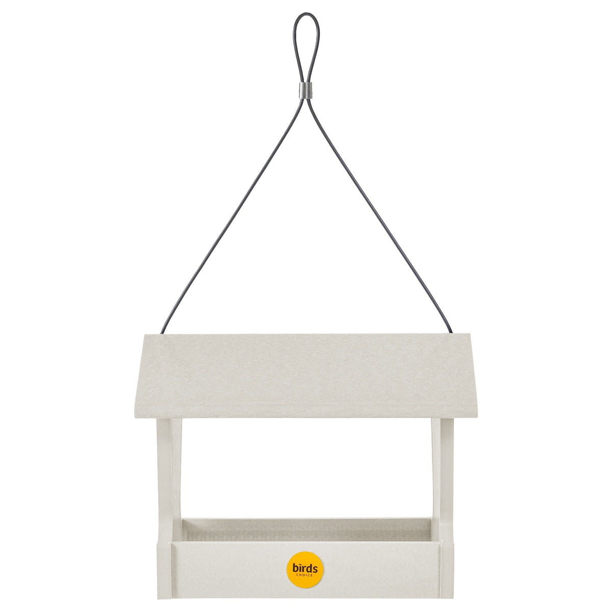 Medium Hopper Bird Feeder in Sea Salt Recycled Plastic - Birds Choice