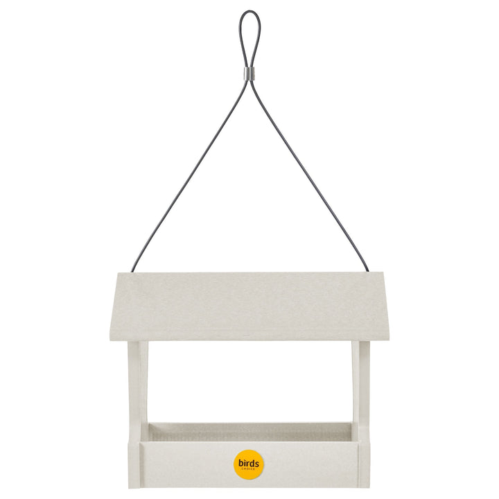 Medium Hopper Bird Feeder in Sea Salt Recycled Plastic - Birds Choice