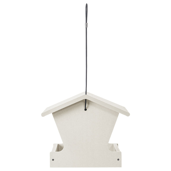 Medium Hopper Bird Feeder in Sea Salt Recycled Plastic - Birds Choice