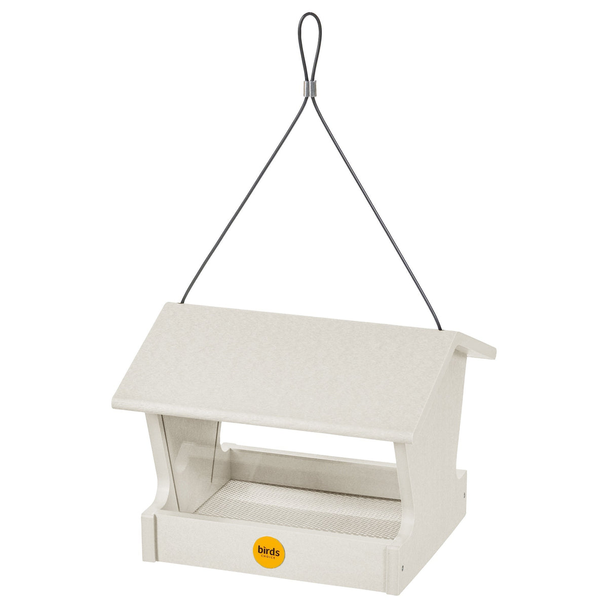 Medium Hopper Bird Feeder in Sea Salt Recycled Plastic - Birds Choice