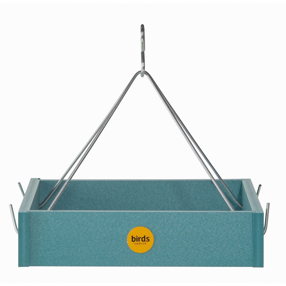 Small Hanging Platform Bird Feeder in Blue Recycled Plastic - Birds Choice