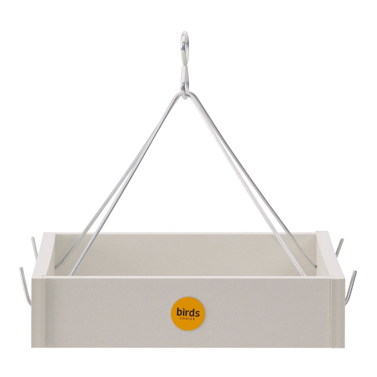 Small Hanging Platform Bird Feeder in Sea Salt Recycled Plastic - Birds Choice