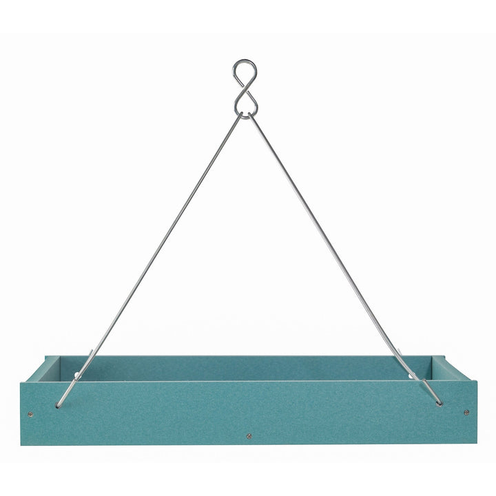 Large Hanging Platform Bird Feeder in Blue Recycled Plastic - Birds Choice
