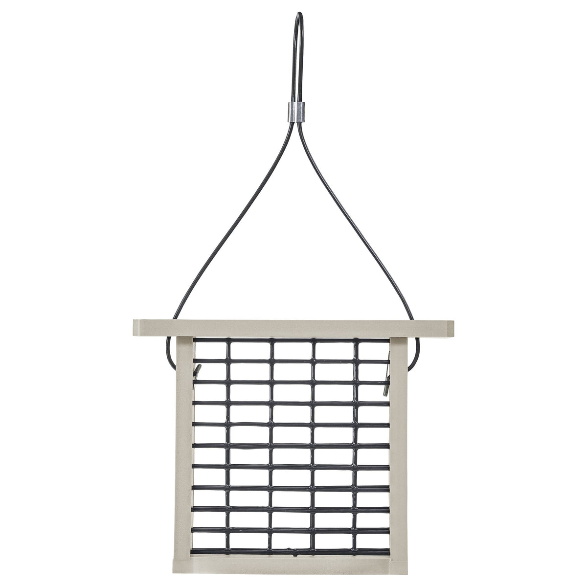 Suet Feeder for Single Cake in Sea Salt Recycled Plastic - Birds Choice
