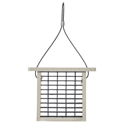 Suet Feeder for Single Cake in Sea Salt Recycled Plastic - Birds Choice