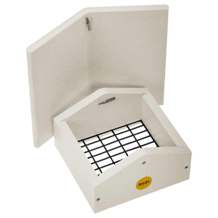 Suet Feeder Upside Down in Sea Salt Recycled Plastic - Birds Choice