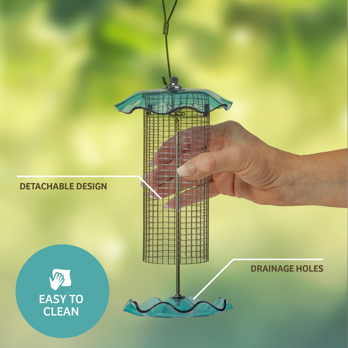 BLUE SONGBIRD FEEDER - Birds Choice