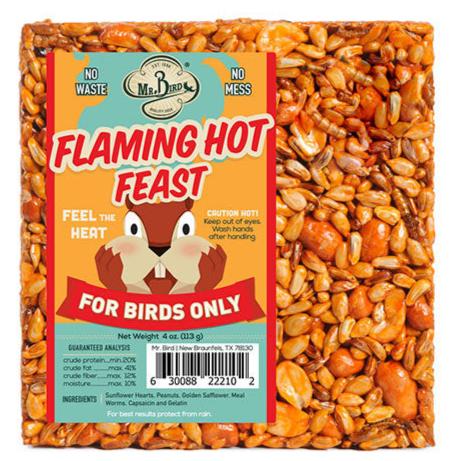 Mr. Bird Flaming Hot Feast Seed Cake – Small - Birds Choice