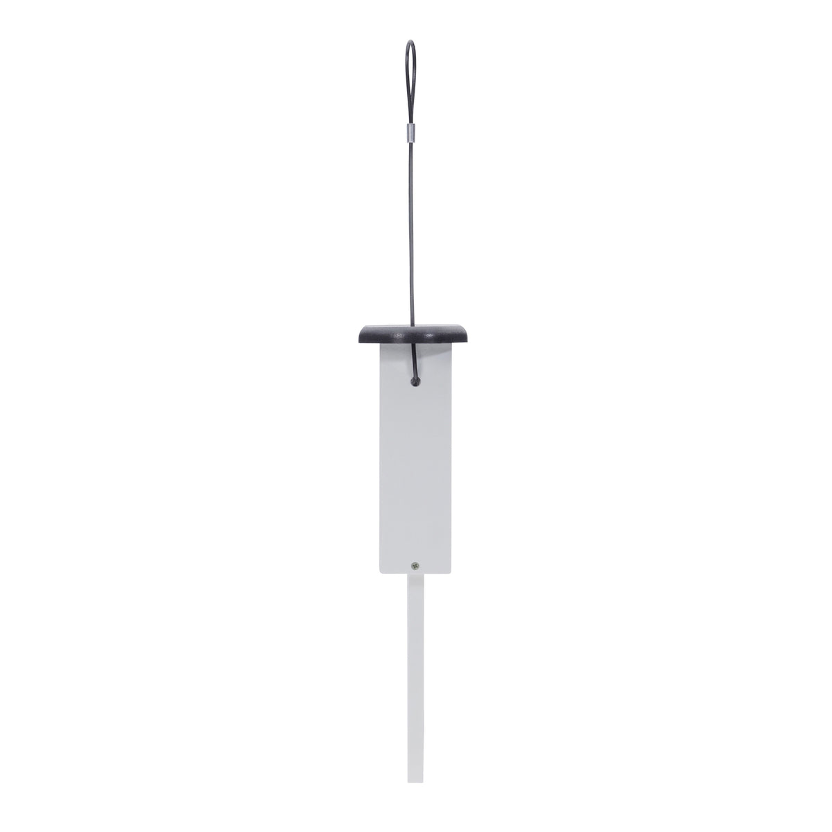 Modern Farmhouse Suet Feeder with Tail Prop in Black and White - Birds Choice