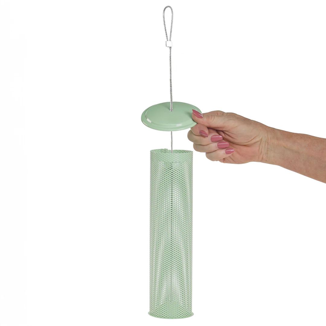 Modern Farmhouse Finch Feeder in Sage Green - Birds Choice