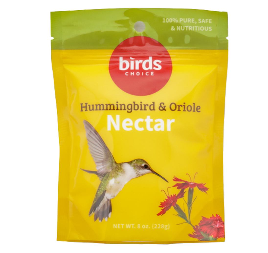 HUMMINGBIRD AND ORIOLE NECTAR 8OZ RESEALABLE POUCH