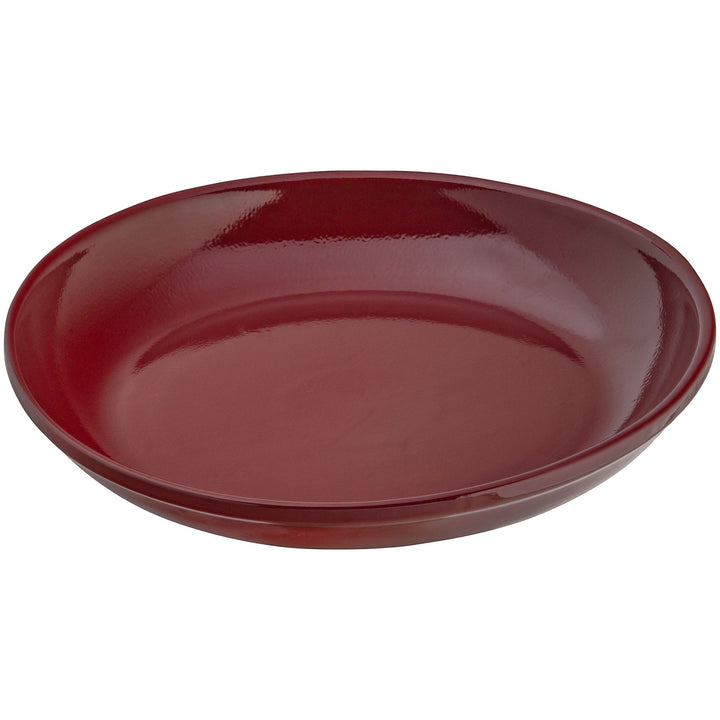 Ohio Stoneware Bird Bath in Burgundy Made in USA - Birds Choice