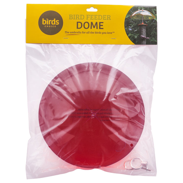 Protective Cover for Hanging Bird Feeder in Red - Birds Choice