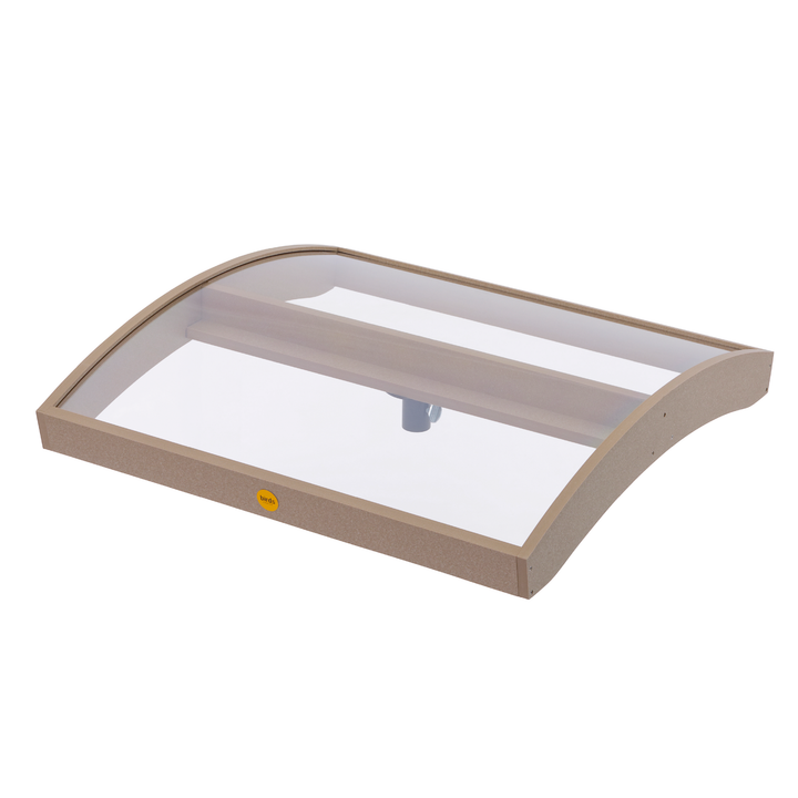 Pole Topper for Platform Bird Feeder to Protect from Weather in Taupe Recycled Plastic - Birds Choice