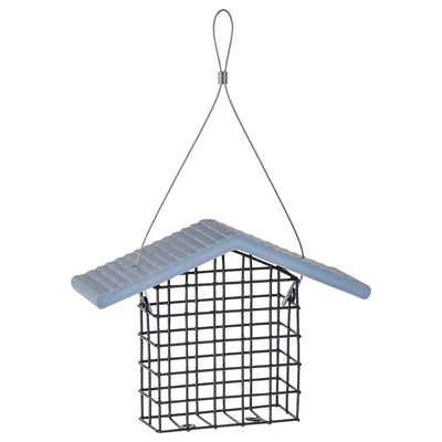 Single Suet Feeder with Recycled Danish Blue Roof - Birds Choice