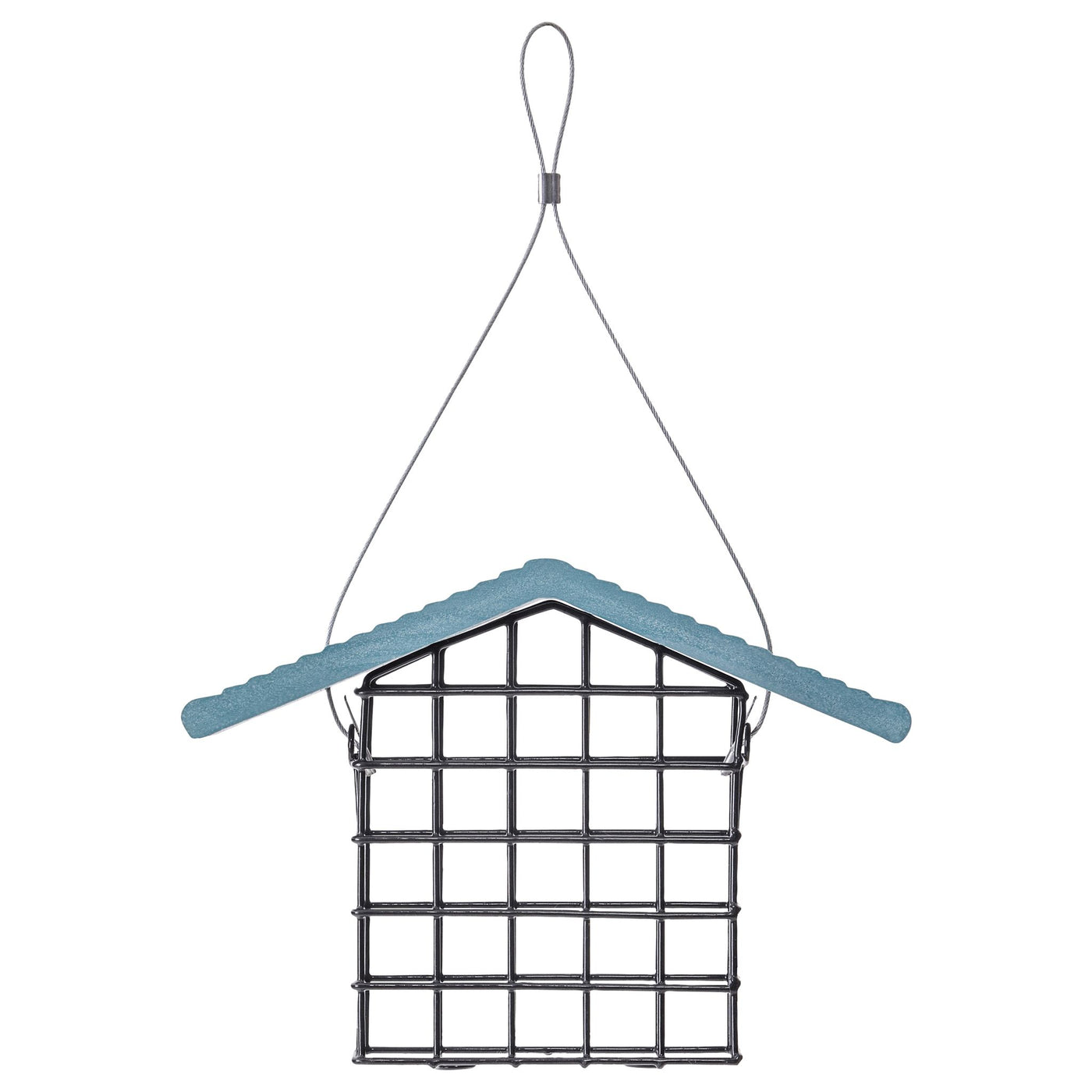 Single Suet Feeder with Recycled Lake Blue Roof