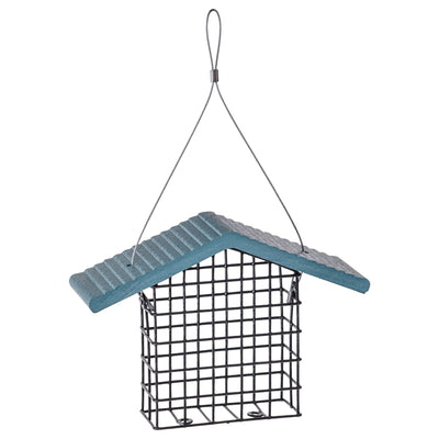 Single Suet Feeder with Recycled Lake Blue Roof