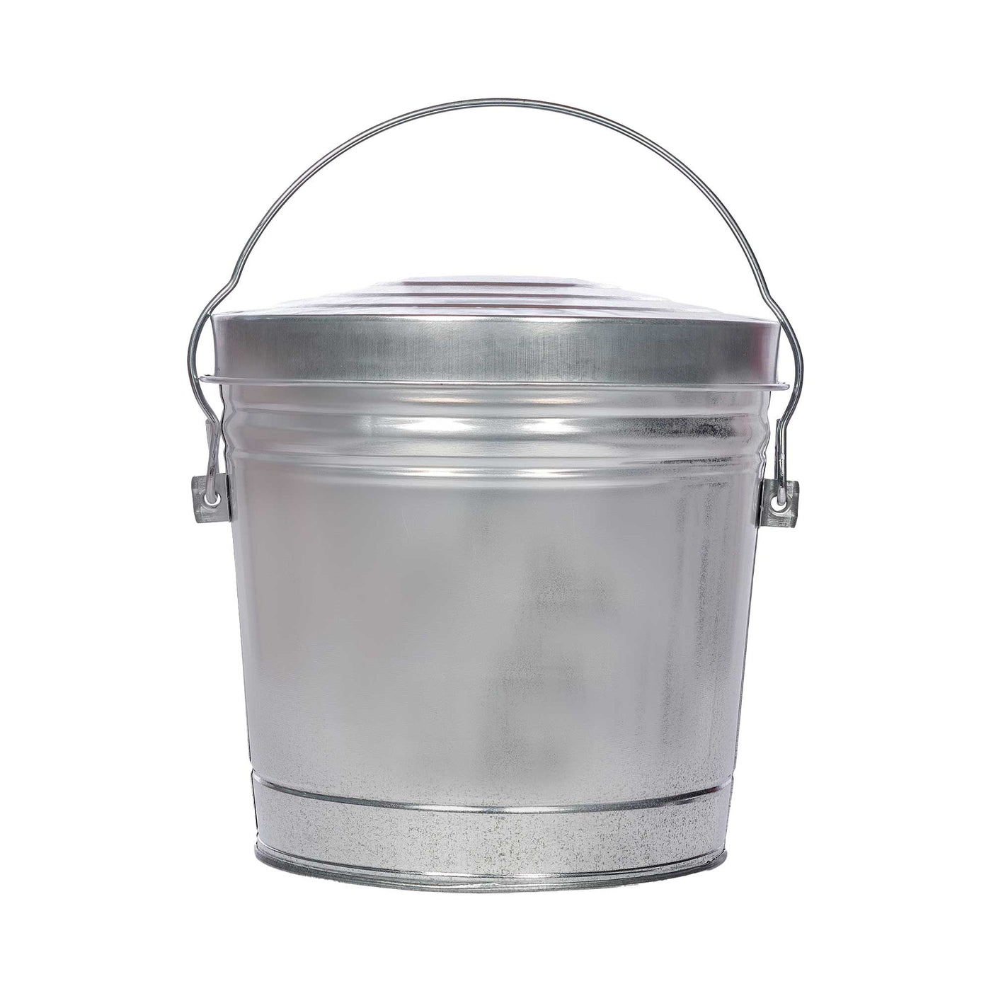 Galvanized Steel Locking Lid Seed Can with Lid - 6 Gallon