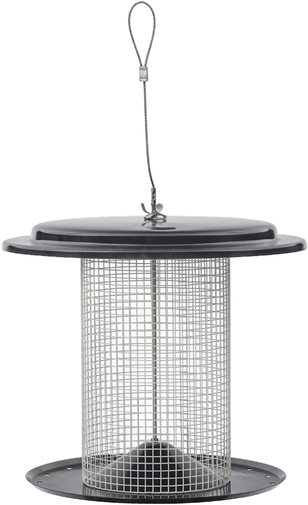 Modern Farmhouse Copper Mesh Bird Tube Feeder