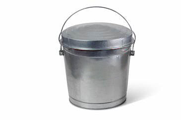 Galvanized Steel Locking Lid Seed Can with Lid-10 Gallon