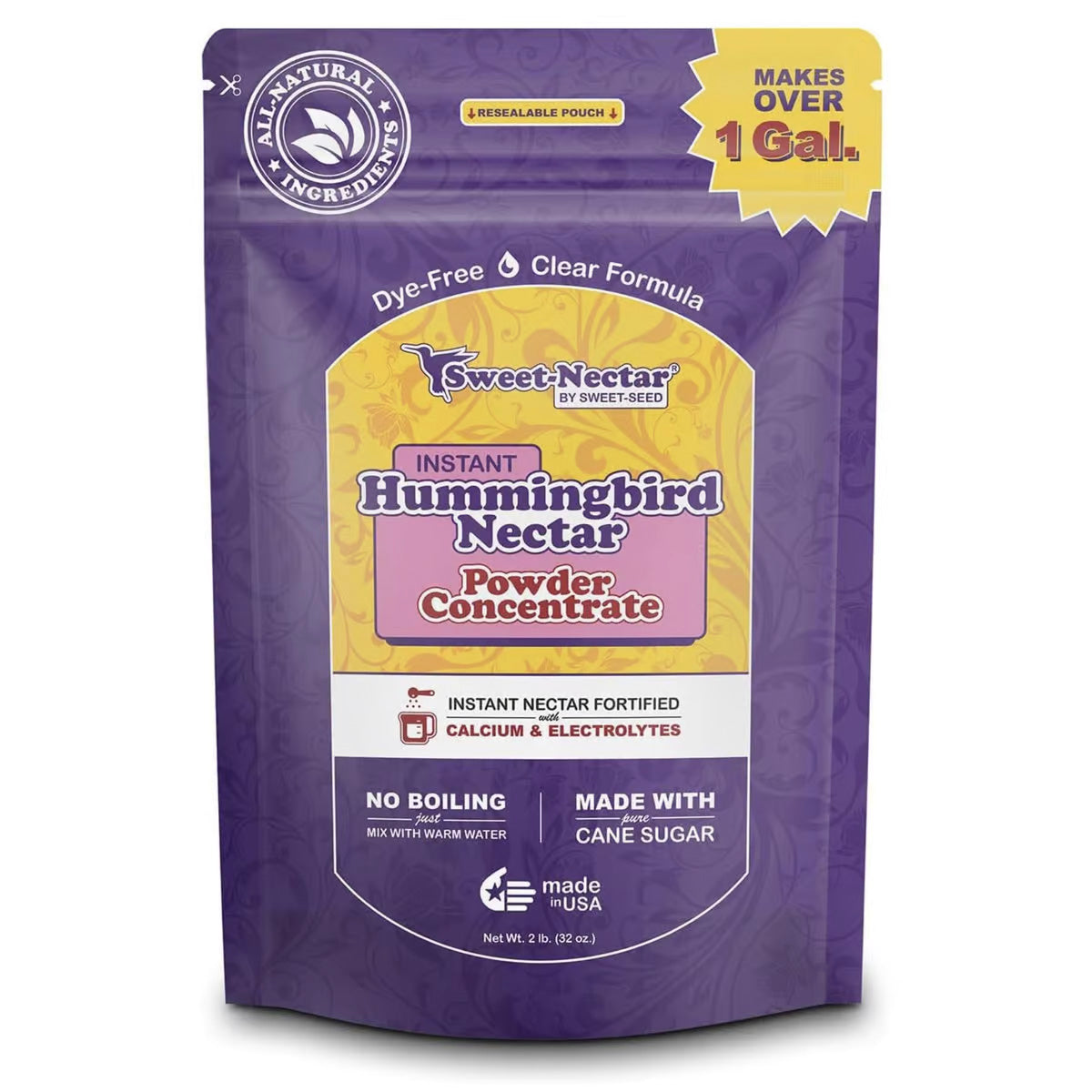 Hummingbird Nectar (32oz) Instant Powder Concentrate, Case Pack of 5