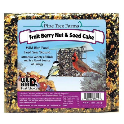 Pine Tree Farms Fruit, Berry, Nut, & Large Seed Cake - Case of 8
