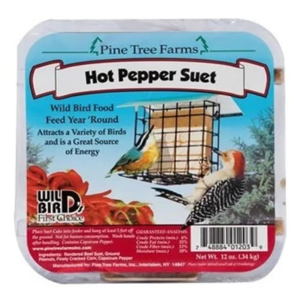 Pine Tree Farms Hot Pepper Suet Cake - Birds Choice