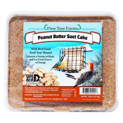 Pine Tree Farms Large Peanut Butter Suet Cake - Case of 8