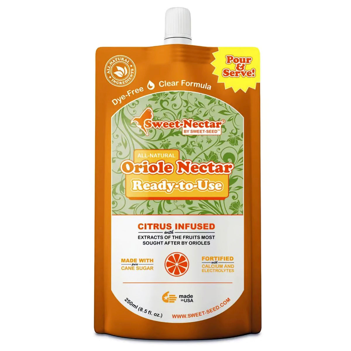 Sweet-Seed Oriole Nectar, Ready to Use, 250ml - Birds Choice