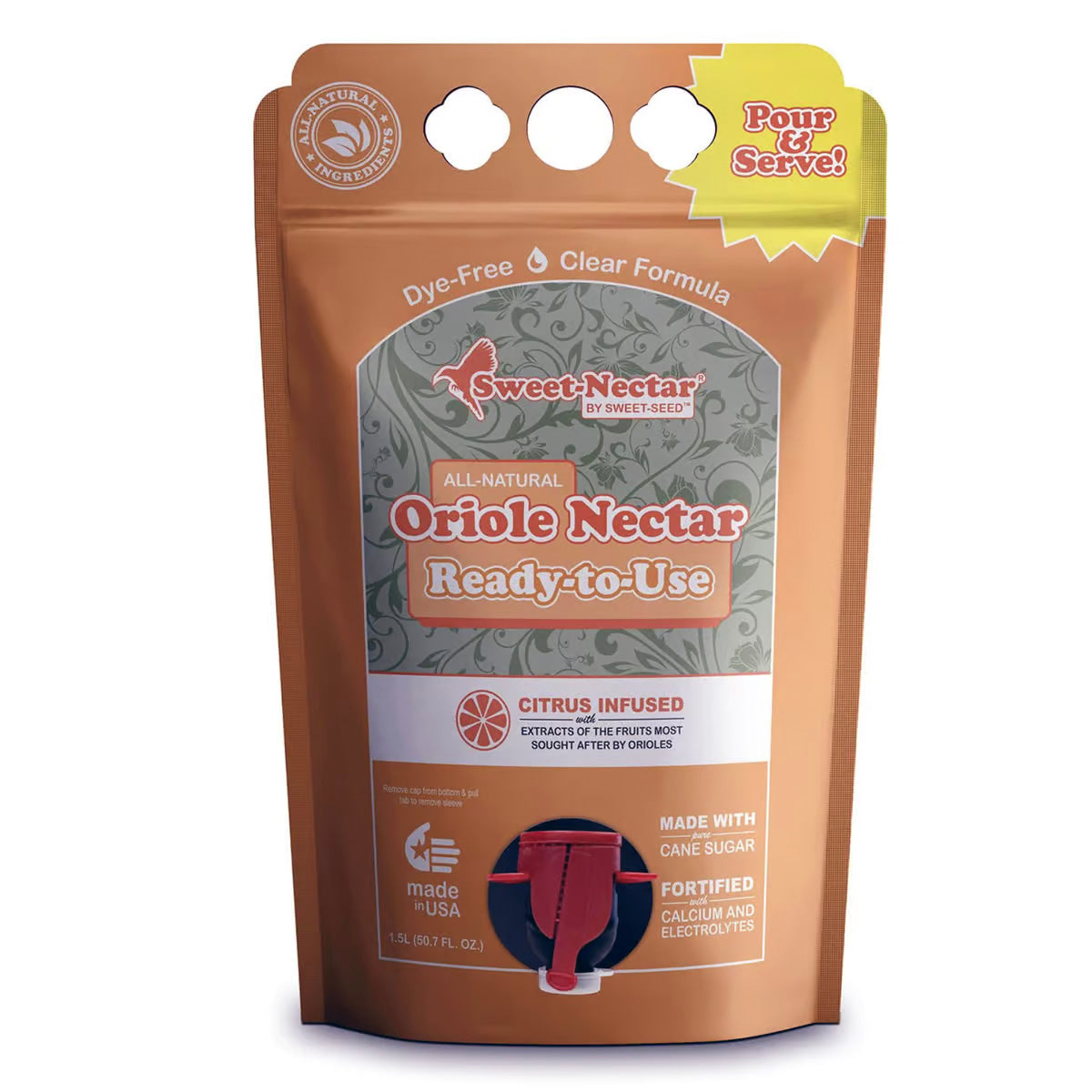 Sweet-Seed Oriole Nectar, Ready to Use, 1.5L - Birds Choice