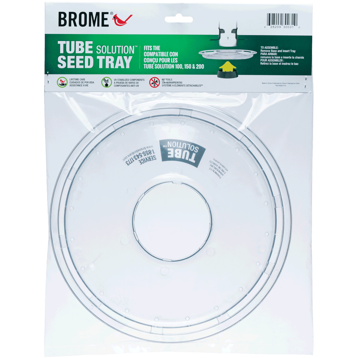 Brome Tube Solution Tray - Birds Choice