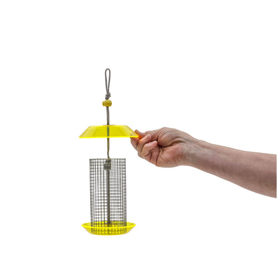 Small Sunflower Seed Feeder Color Pop Collection in Yellow and Gray - Birds Choice