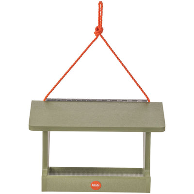 Hopper Bird Feeder Color Pop Collection in Fern Green Recycled Plastic - Birds Choice